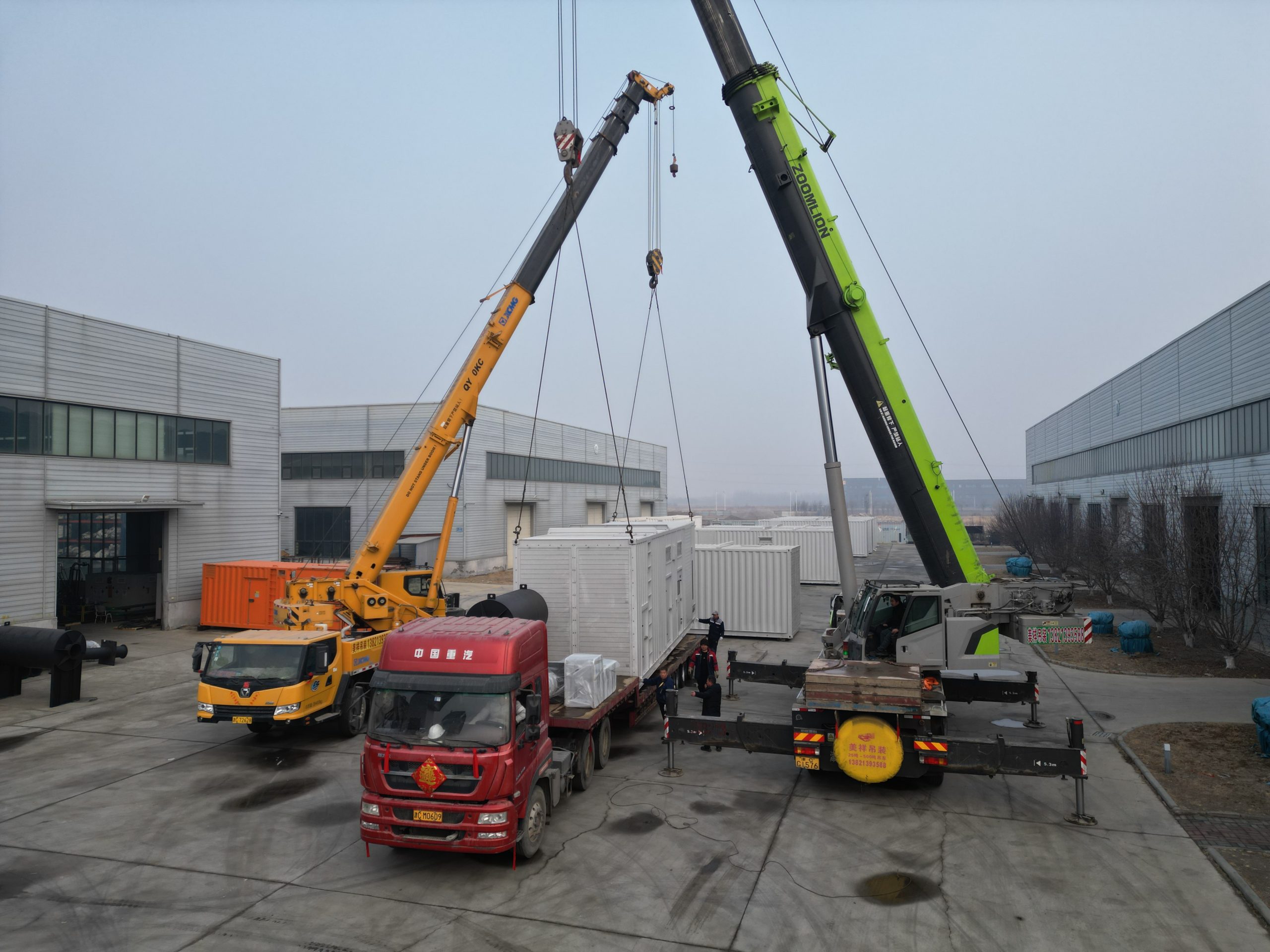 8 Units of 1800KW Containerized Diesel Generator Sets Shipped to Data Center Site